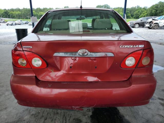 JTDBR32EX60094552 - 2006 TOYOTA COROLLA CE RED photo 6