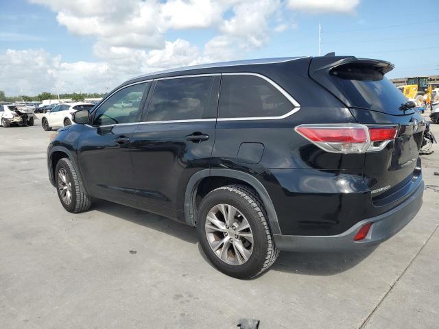 5TDKKRFH0FS043490 - 2015 TOYOTA HIGHLANDER XLE BLACK photo 2