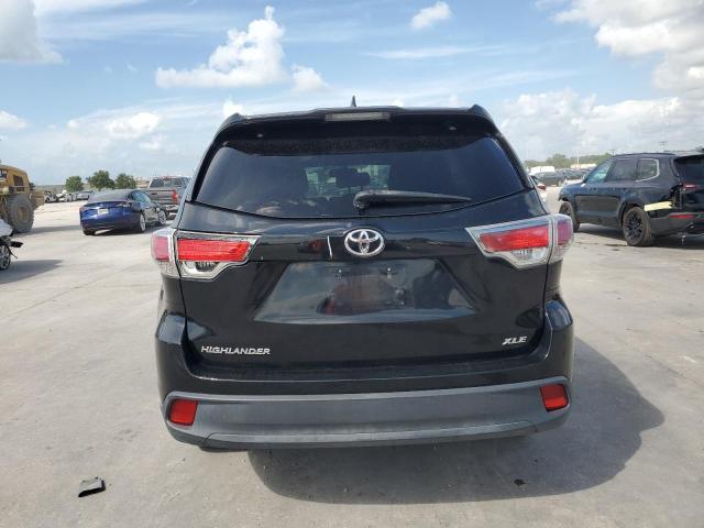 5TDKKRFH0FS043490 - 2015 TOYOTA HIGHLANDER XLE BLACK photo 6