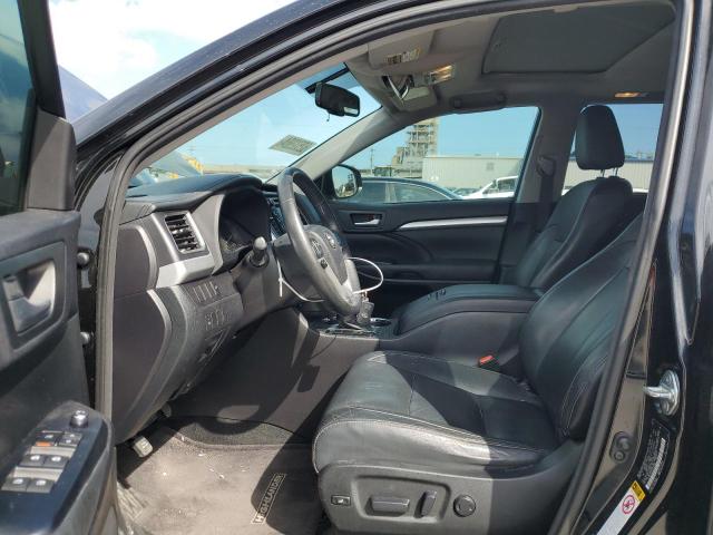 5TDKKRFH0FS043490 - 2015 TOYOTA HIGHLANDER XLE BLACK photo 7