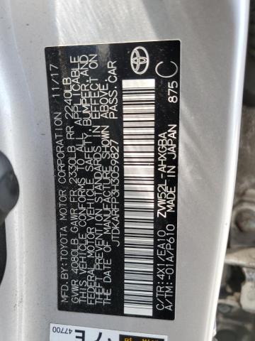 JTDKARFP3H3059827 - 2017 TOYOTA PRIUS PRIM თაფლისფერი ფოტო 13