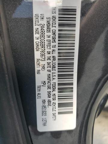 2A4RR8DG6BR703673 - 2011 CHRYSLER TOWN & COU TOURING L GRAY photo 13