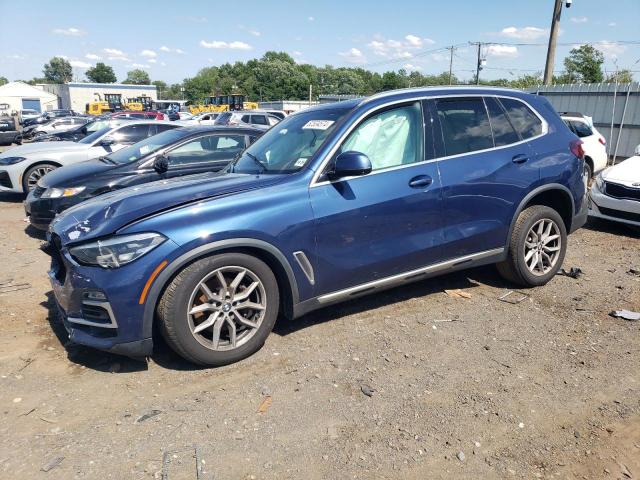 5UXCR6C00M9E05599 - 2021 BMW X5 XDRIVE40I BLUE photo 1