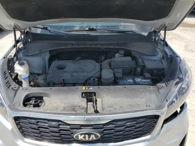 5XYPG4A34KG581624 - 2019 KIA SORENTO L SILVER photo 12