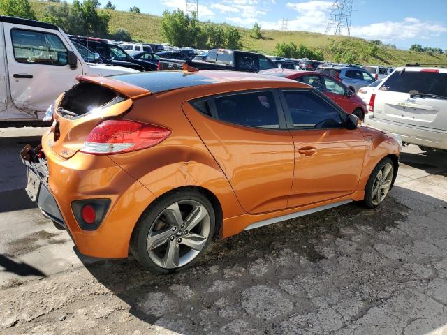 KMHTC6AE0EU184613 - 2014 HYUNDAI VELOSTER TURBO ORANGE photo 3