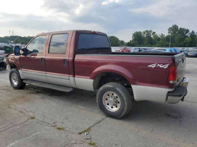 1FTNW21S1YEA82237 - 2000 FORD F250 SUPER DUTY MAROON photo 2