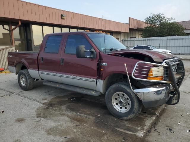 1FTNW21S1YEA82237 - 2000 FORD F250 SUPER DUTY MAROON photo 4