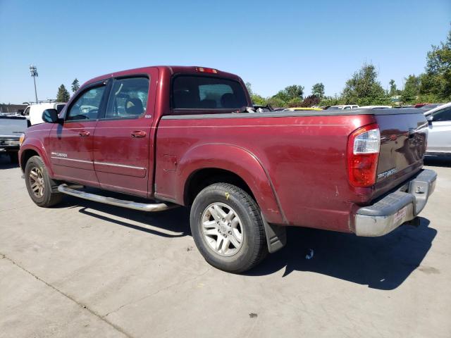 5TBET34116S502869 - 2006 TOYOTA TUNDRA DOUBLE CAB SR5 MAROON photo 2