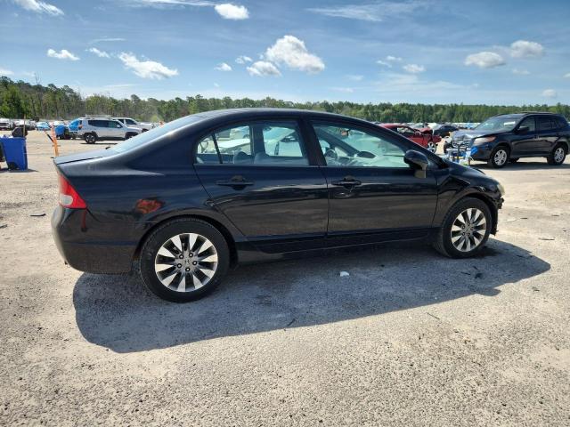 1HGFA16999L027990 - 2009 HONDA CIVIC EXL BLACK photo 3