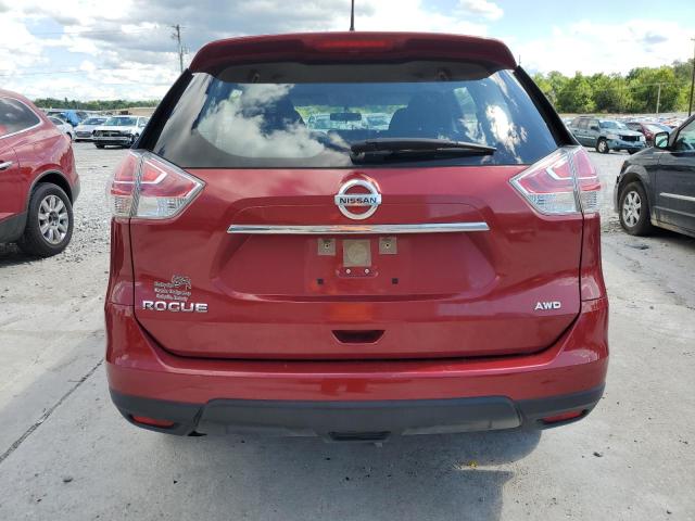 JN8AT2MV5GW151957 - 2016 NISSAN ROGUE S RED photo 6