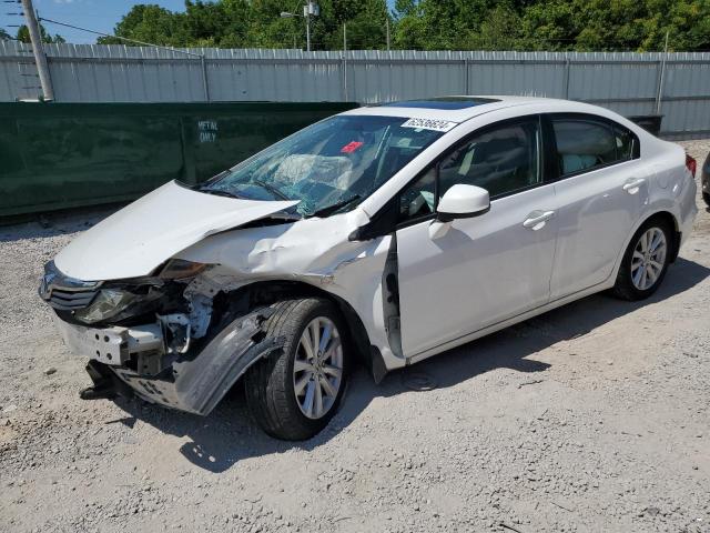 2HGFB2F96CH532263 - 2012 HONDA CIVIC EXL თეთრი ფოტო 1
