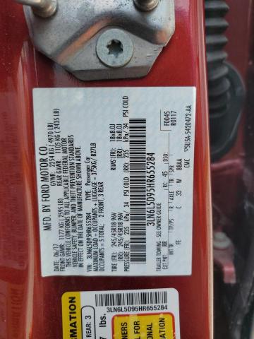 3LN6L5D95HR655284 - 2017 LINCOLN MKZ SELECT RED photo 13