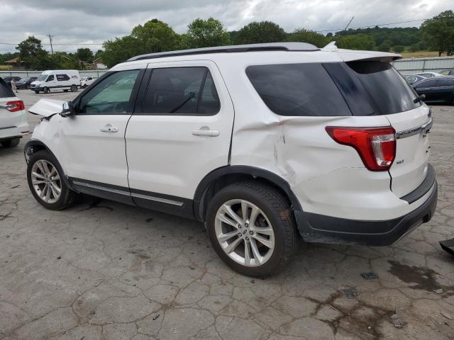 1FM5K8D82KGA27365 - 2019 FORD EXPLORER XLT WHITE photo 2