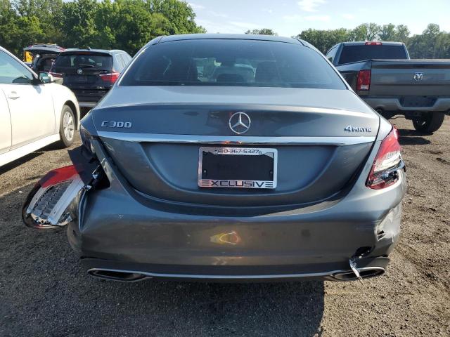 W1KWF8EB3MR634914 - 2021 MERCEDES-BENZ C 300 4MATIC GRAY photo 6