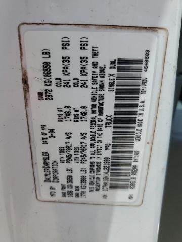 1D7HA16N14J221900 - 2004 DODGE RAM 1500 ST თეთრი ფოტო 12