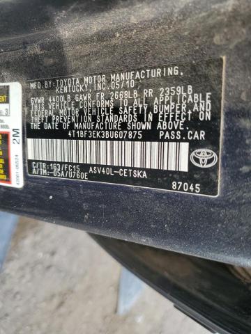 4T1BF3EK3BU607875 - 2011 TOYOTA CAMRY BASE CHARCOAL photo 12