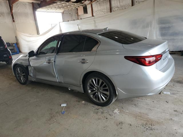 JN1EV7AR7KM591861 - 2019 INFINITI Q50 LUXE SILVER photo 2
