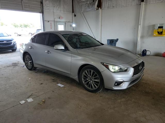 JN1EV7AR7KM591861 - 2019 INFINITI Q50 LUXE SILVER photo 4