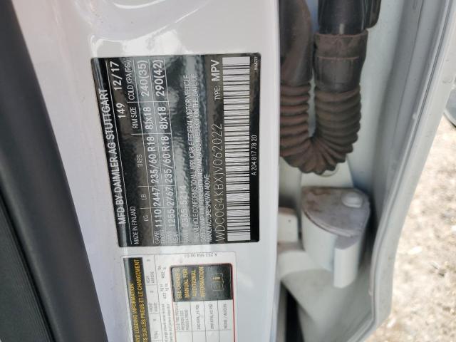 WDC0G4KBXJV062022 - 2018 MERCEDES-BENZ GLC 300 4MATIC WHITE photo 14