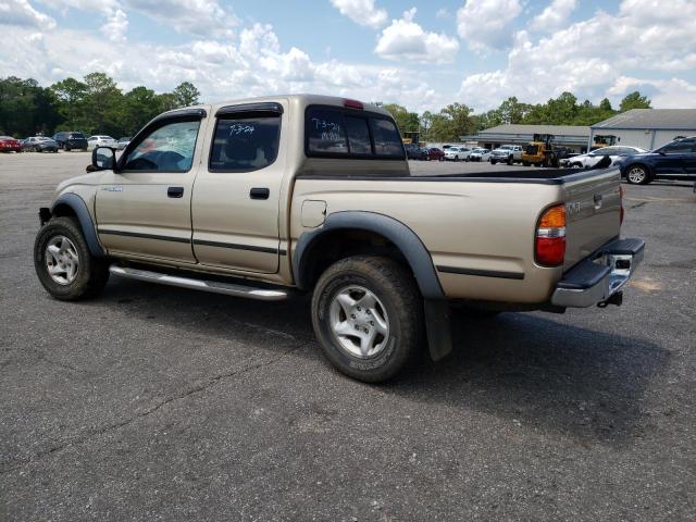 5TEGM92N82Z897006 - 2002 TOYOTA TACOMA DOUBLE CAB PRERUNNER GOLD photo 2