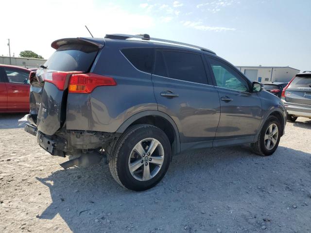 2T3WFREV8FW200209 - 2015 TOYOTA RAV4 XLE GRAY photo 3