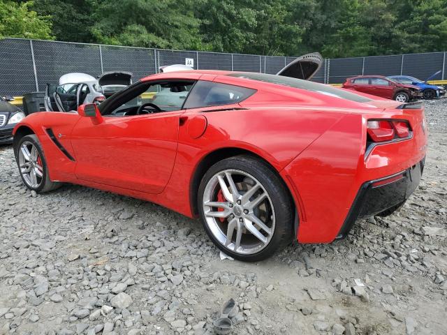 1G1YB2D77H5110034 - 2017 CHEVROLET CORVETTE STINGRAY 1LT RED photo 2