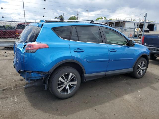 JTMRFREV5HJ107467 - 2017 TOYOTA RAV4 XLE BLUE photo 3