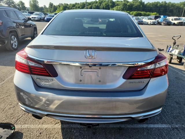 1HGCR2F50HA201681 - 2017 HONDA ACCORD SPORT SILVER photo 6