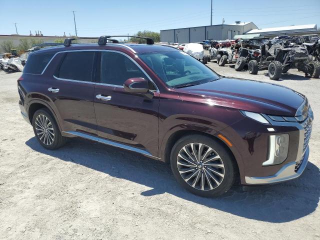 KM8R74GE6PU513540 - 2023 HYUNDAI PALISADE CALLIGRAPHY MAROON photo 4