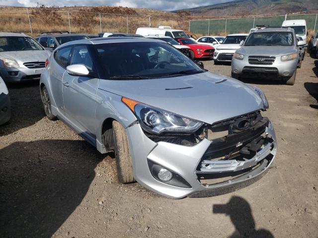 KMHTC6AE1HU309946 - 2017 HYUNDAI VELOSTER TURBO SILVER photo 1