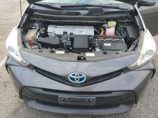 JTDZN3EU8HJ057476 - 2017 TOYOTA PRIUS V GRAY photo 11