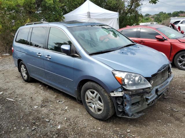 5FNRL38777B137790 - 2007 HONDA ODYSSEY EXL BLUE photo 4