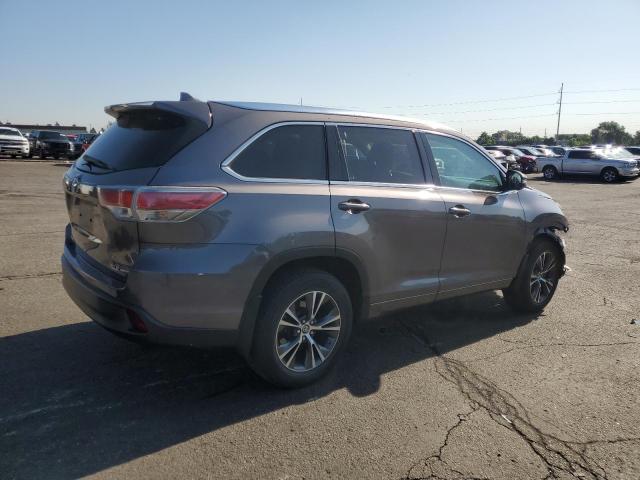 5TDJKRFH7GS290356 - 2016 TOYOTA HIGHLANDER XLE GRAY photo 3
