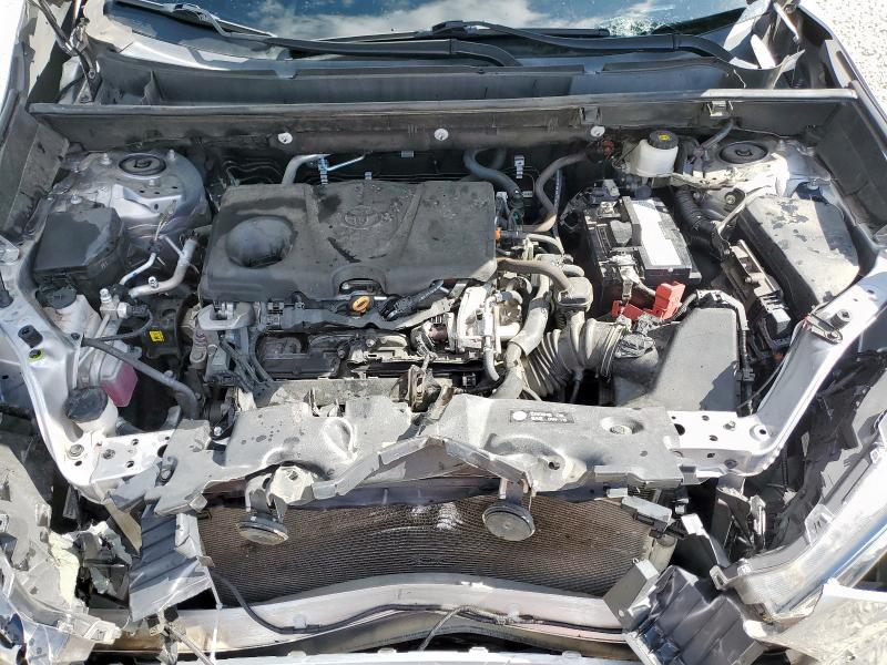 2T3W1RFVXMC162848 - 2021 TOYOTA RAV4 XLE SILVER photo 12