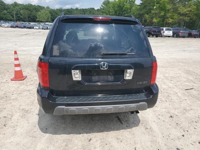 2HKYF18405H571206 - 2005 HONDA PILOT EX BLACK photo 6