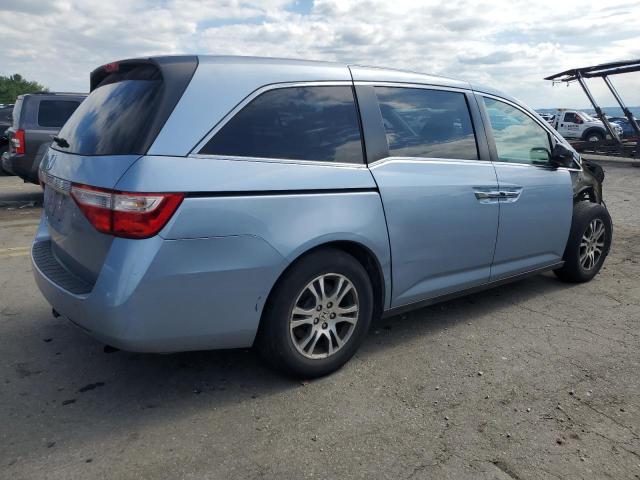 5FNRL5H48DB062787 - 2013 HONDA ODYSSEY EX BLUE photo 3