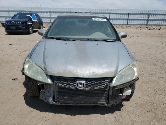 1HGEM219X4L061705 - 2004 HONDA CIVIC EX GRAY photo 5