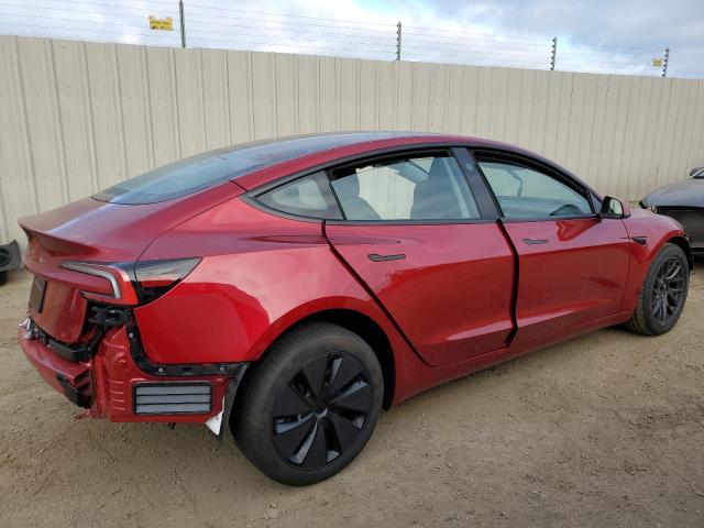 5YJ3E1EA5RF728109 - 2024 TESLA MODEL 3 RED photo 3