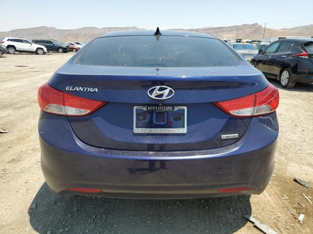 5NPDH4AE0DH228312 - 2013 HYUNDAI ELANTRA GLS BLUE photo 6