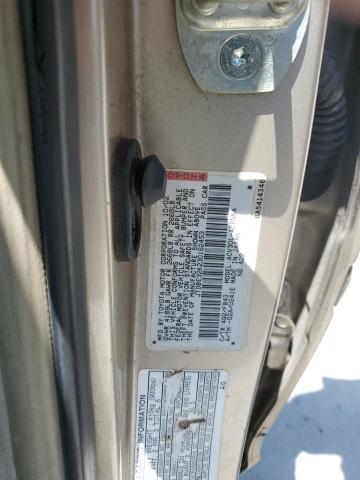 JTDBE32K230162453 - 2003 TOYOTA CAMRY LE BEIGE photo 12