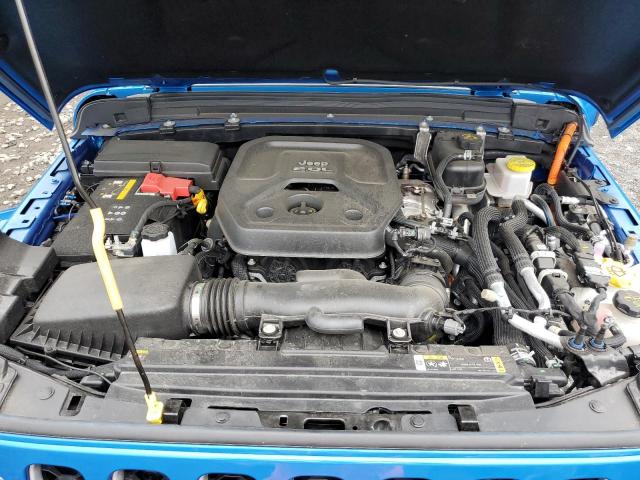 1C4JJXP60NW121751 - 2022 JEEP WRANGLER U SAHARA 4XE BLUE photo 11