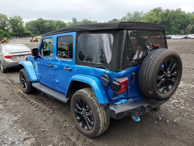 1C4JJXP60NW121751 - 2022 JEEP WRANGLER U SAHARA 4XE BLUE photo 2