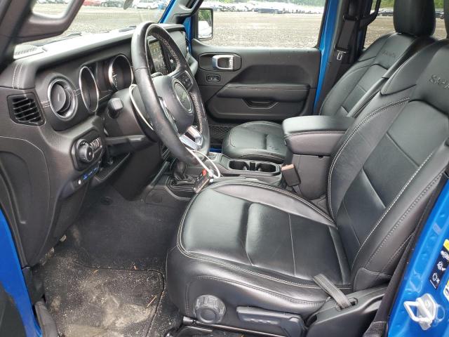 1C4JJXP60NW121751 - 2022 JEEP WRANGLER U SAHARA 4XE BLUE photo 7
