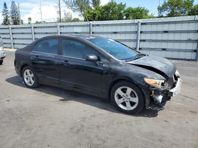 2HGFA16958H501980 - 2008 HONDA CIVIC EXL BLACK photo 4