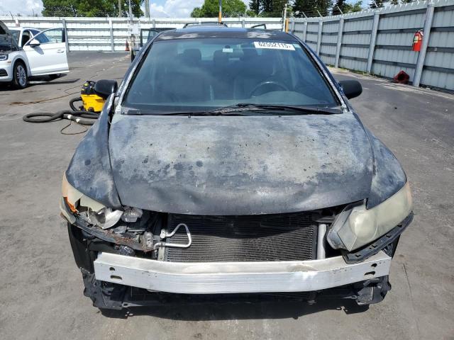 2HGFA16958H501980 - 2008 HONDA CIVIC EXL BLACK photo 5