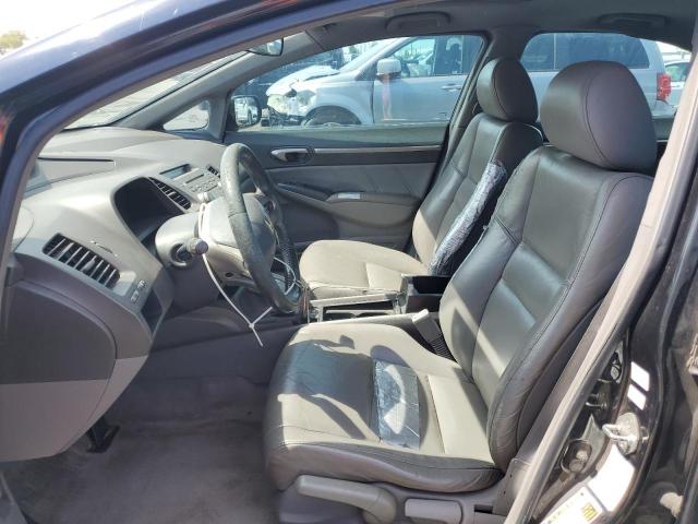 2HGFA16958H501980 - 2008 HONDA CIVIC EXL BLACK photo 7