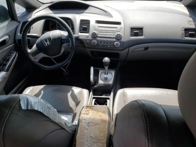 2HGFA16958H501980 - 2008 HONDA CIVIC EXL BLACK photo 8