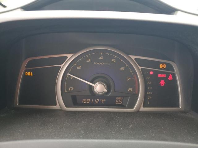 2HGFA16958H501980 - 2008 HONDA CIVIC EXL BLACK photo 9