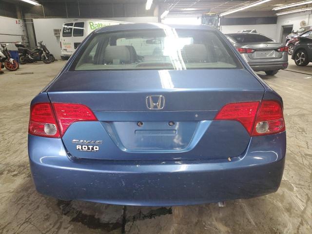 1HGFA16596L151654 - 2006 HONDA CIVIC LX ლურჯი ფოტო 6