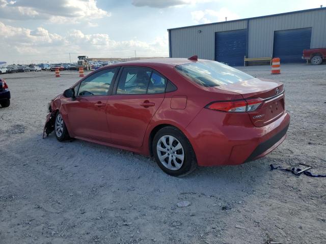 5YFEPMAE9MP214886 - 2021 TOYOTA COROLLA LE RED photo 2